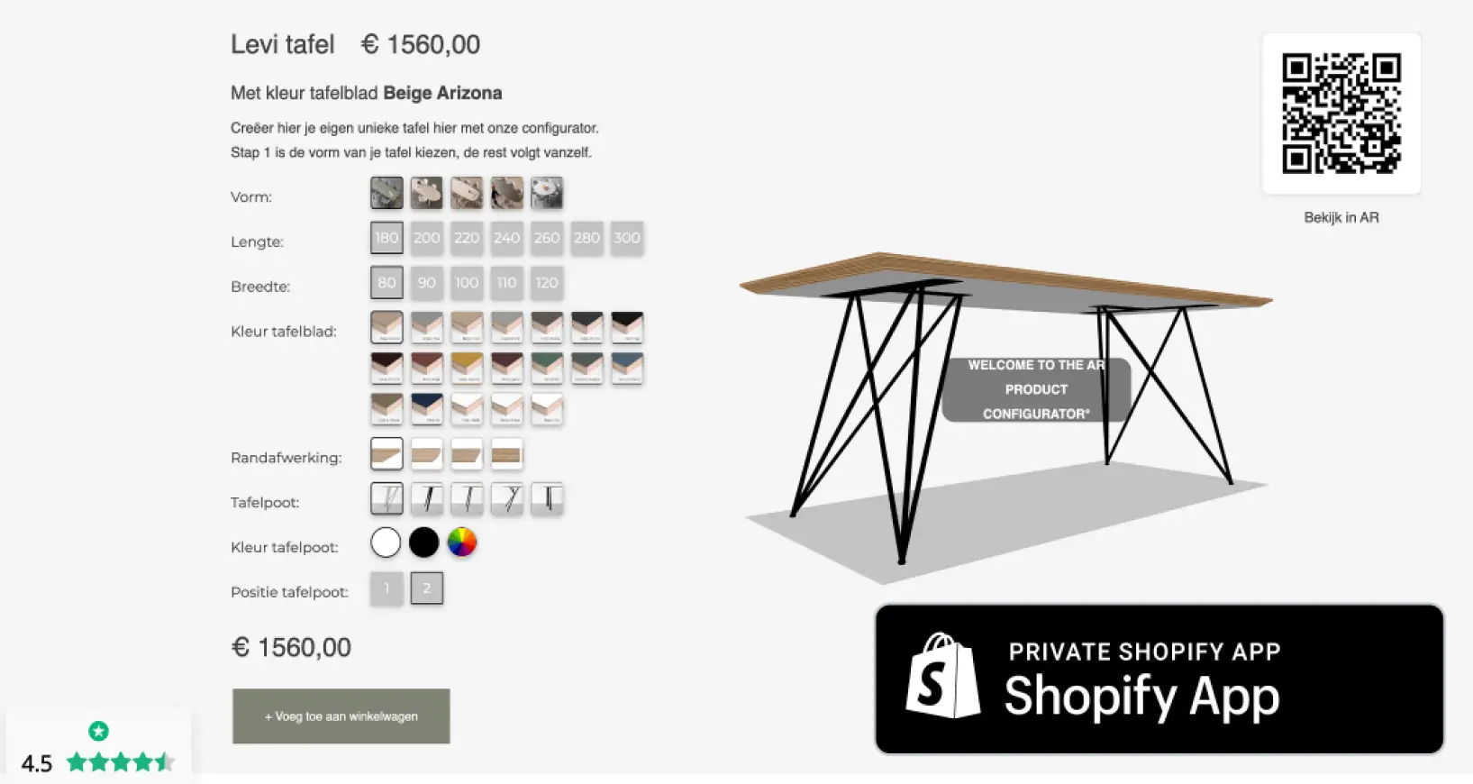 Picture of Tables by TIM private application