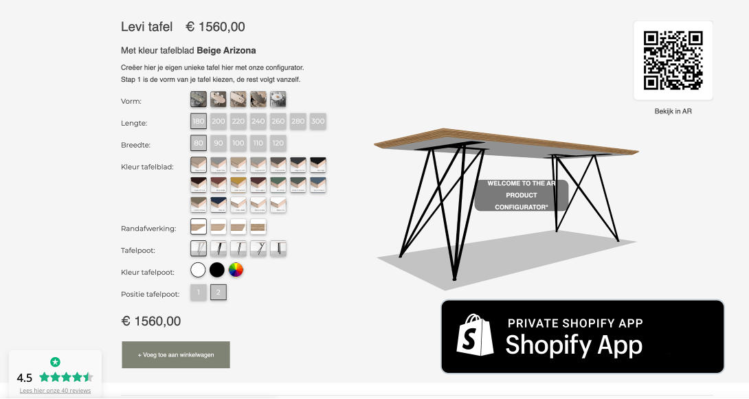 App development for 3D product configurator